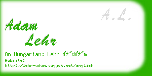 adam lehr business card